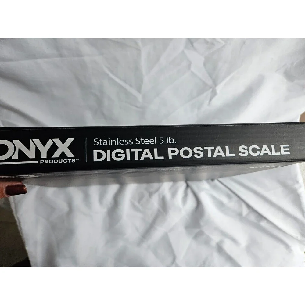 Onyx Stainless Steel 5lb Pound Digital Postal Scale USB Connected Stamps.com NIB